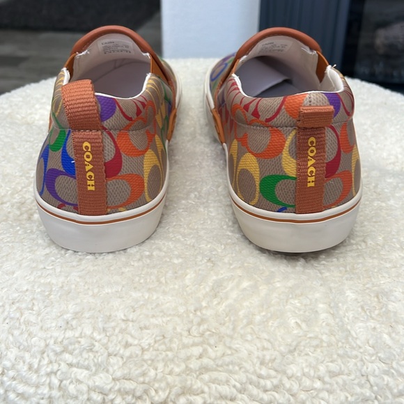 Coach Men's 10.5D Pride Slip-On Skate Sneakers NWT. - Picture 4 of 9